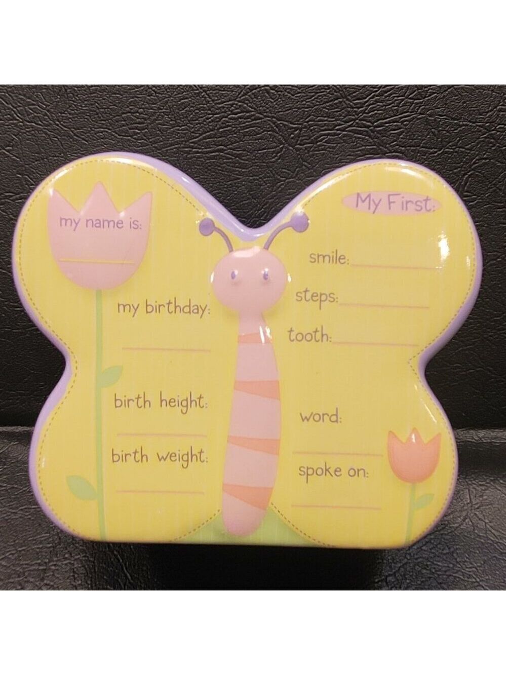 GUND Happy Moments Ceramic Butterfly Baby Bank